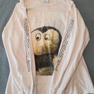 Supreme Mike Kelley Ahh Youth! Long Sleeve White Shirt